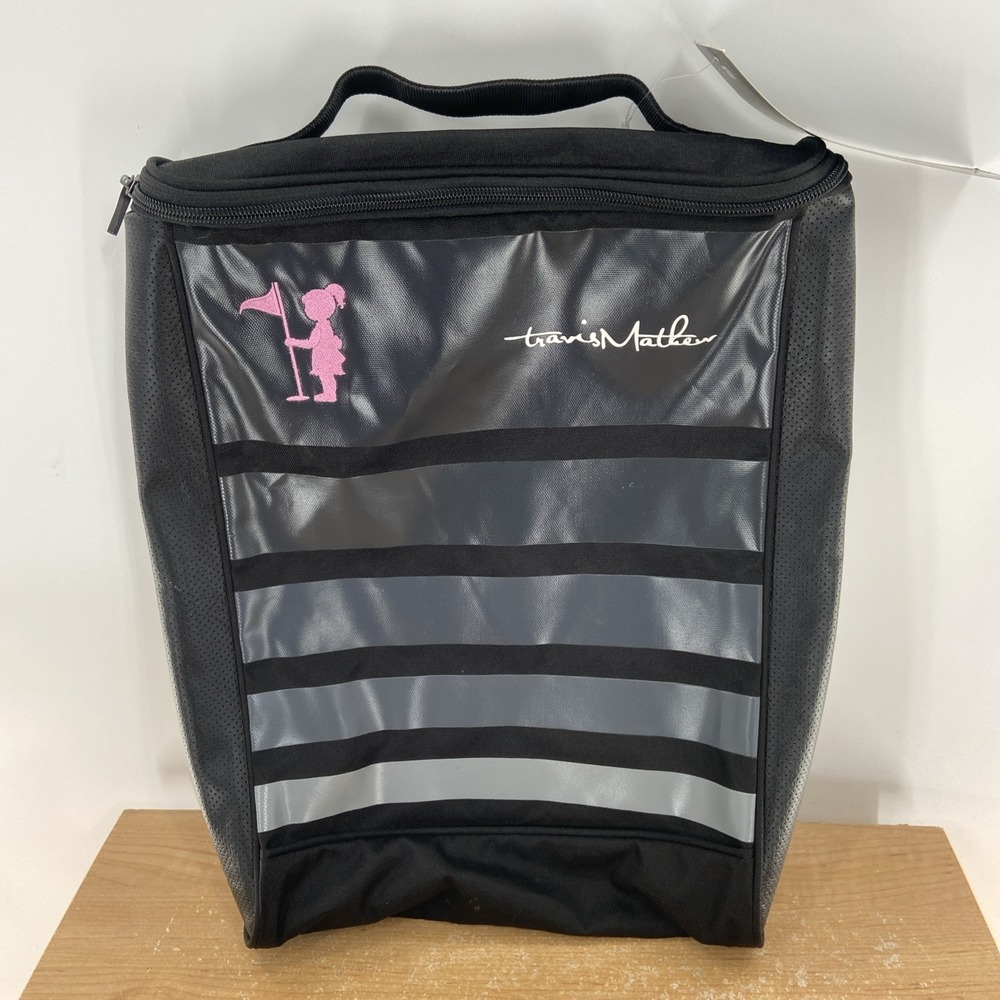 Travis Mathew Vinyl Shoe Bag AE900SH Cooler Pouch New w/ tags 15"x11"x4"